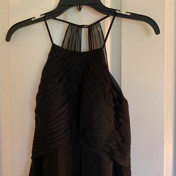 Azazie Dresses & Skirts - AZAZIE Ginger Pleat Front Empire Waist Chiffon Halter Gown